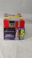 Imation 2HD IBM 25 + 5 (30 Pack) Rainbow Color HD Diskettes 1.44 MB SEALED picture