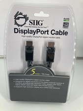 SIIG CB-DP0052-S1 DisplayPort Digital Monitor Cable, 5-Meters New N Package picture