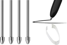 No Worn Out Titanium Alloy Metal Remarkable 2 Pen Tips Replacement Black  picture
