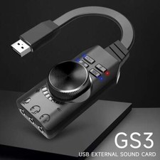 New Plextone GS3 Virtual 7.1 Channel USB Sound Card Adapter External PC Laptop picture
