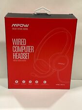 MPOW USB Wired Computer Headset - Noise Reduction, USB PA071A brand new picture