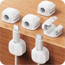 6Pack Cord Organizer, Spring Cable Clips [1s Lock] Cord Holder for Nightstand... picture