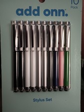 10 Pack Stylus Set by Add On. Multicolor Lightweight Anti-Scratch Brand New picture