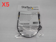 Lot of 5 NEW STARTECH R2ACR-30C 30Cm USB-A To C Charging Cable Right Angle picture