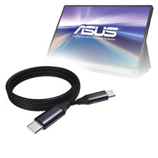 BoxWave Cable Compatible with ASUS ZenScreen Go MB16AP - 3 feet, Jet Black picture