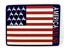 RARE Vintage 90’s America Online AOL Online Mouse Pad Felt Material USA Theme picture