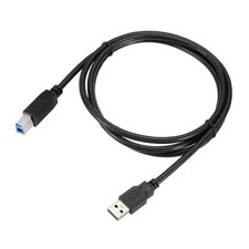 Printer Cable 4.9ft Square USB A to USB B 3.0 Male Cable for Printer Black picture