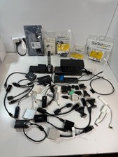 Large Set of Docking Stations, Cables, and Adapters picture