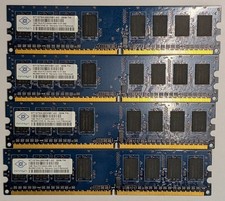 Lot of 4 Nanya 1GB DDR2 800MHz PC2-6400U Desktop RAM Memory 4GB Total Kit DIMM picture