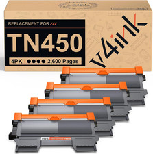 v4ink 4PK TN450 Toner Cartridge Compatible Replacement for Brother TN450 TN420 T picture