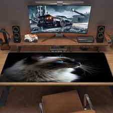Cat Pattern Multifunctional Gaming Mouse Pad and Keyboard Mat, Ideal for PC Of picture