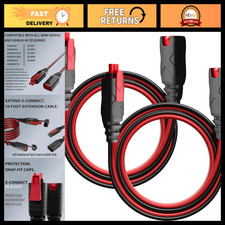 10.5ft Extension Cable for NOCO Genius Smart Battery Chargers - 2 Pack Accessory picture