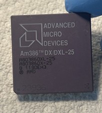 Rare AMD Am386 DX/DXL-25 CPU picture