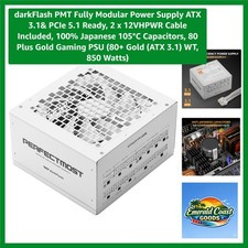 PMT Fully Modular Power Supply ATX 3.1& PCIe 5.1 Ready, 2 x 12VHPWR Cable Inc... picture