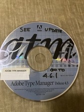 ADOBE TYPE MANAGER DELUXE 4.5 CD-ROM for MAC with Serial Number. picture