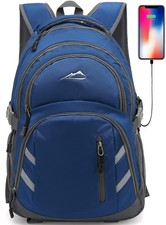 ProEtrade Backpack Bookbag for Laptop 15.6 inch USB Charging Port Anti theft picture