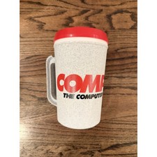 Vintage Comp USA Computer Store Unused Travel Mug Tumbler Advertising Y2K picture