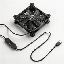 120mm USB Computer Cooling Fan, 5V/12V, 3-Speed, 18dB Quiet, for PC Router picture