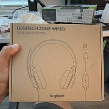 Logitech Zone Wired Over-Ear USB-C/USB-A Headset Black Inline Control Mic picture