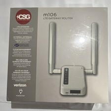 CSG m106 Verizon 4G LTE Gateway Router WiFi 2 LAN USB RJ-45 White Portable picture