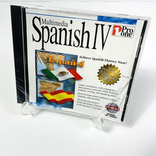 Multimedia Spanish IV 4 PC CD-ROM Software, Learn to speak Spanish picture