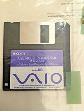 Vtg SONY USB MOUSE /Souris USB•PCGA-UMSI Installation Disk•Version 1.00•1999•NEW picture