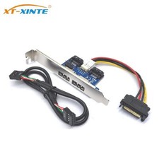 9Pin Card XT-XINTE HDD Converter USB Card Port Adapter 2.0 7Pin to Over SATA for picture