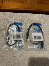 Lot of 12 1.5ft 3.5mm Mini-Stereo TRS Male to Female Audio Extension Cable - NEW picture