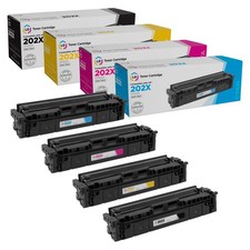 LD  4pk Comp Laser Toner Cartridge for HP 202X CF500X CF501X CF502X CF503X 202 picture