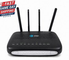 AT&T CCS-810 4G LTE Wireless Router Battery Backup 300Mbps 2 LAN 2 RJ-11 picture