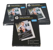 HP Photo Paper Card Pack Glossy White 5x7 Birthday Wedding Picture Craft picture