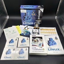 Corel Linux OS Deluxe PC File Manager Big Box 1999 w/ Linux Penguin Open Box picture