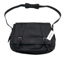 Cole Haan Messenger Bag Laptop Black Pebble Leather CHRM11002 Storage Cover picture