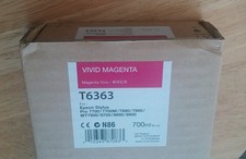 05-2020 New EPSON T6363 Vivid Magenta Ink 700ml Stylus Pro 7890/7900/9890/9900 picture