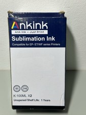 ANKINK  Sublimation Ink – 2x100ml Black Bottle for All Epsn Inkjet Printer picture