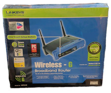 Linksys WRT54G Wireless-G Router 54 Mbps Wi-Fi, 4-Port 100 Mbps, VPN, Blue/Black picture