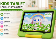 PEICHENG Tablet for Kids with EVA Protective Case, Android 15.0 Toddler Tab PC picture