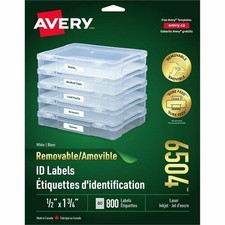 Avery Removable ID Labelsfor Laser and Inkjet Printers, 1-3/ 06504 picture