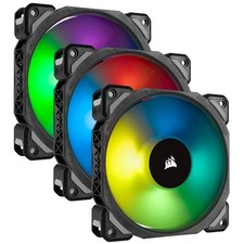 Corsair ML120 PRO 120mm Premium Magnetic Levitation RGB LED PWM Fan 3 Pack picture