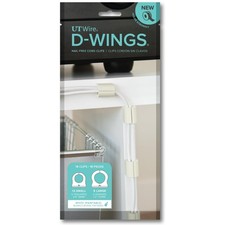 UT Wire D-WINGS Cord Clip Nail-free Solution Assorted Size Assorted, White  picture