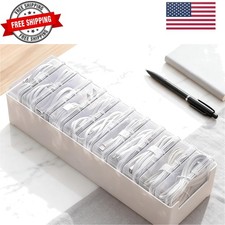 11 Box Cable Organizer Storage Box, Desktop Cable Management with Switch, Pow... picture