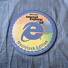 Internet Explorer Mousepad 90’s Vintage Microsoft Macintosh Edition Rare Tech picture