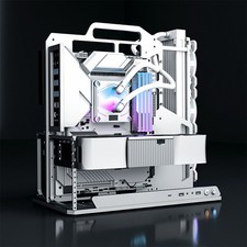SOCOOLAR SOC-AP ATX Open Frame PC Case Full Aluminum CNC Black 360mm Bracket DIY picture