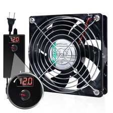 IP68 120Mm Waterproof Fan with LED Voltage Display Speed Controller, 110V AC picture