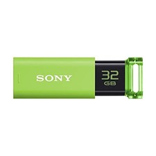 Sony USM32GU 32GB USB 3.1 Flash Drive Green Capless Memory Stick Japan New picture