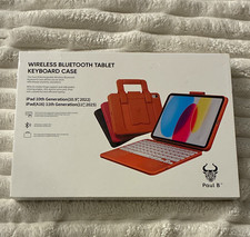 Paul B Bluetooth Keyboard Folio for iPad 10th 10.9 & iPad 11th A16 Orange picture