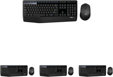 Logitech MK345 Full Size Wireless Keyboard and Mouse Combo - Black picture