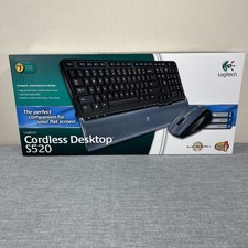 Logitech Cordless Desktop S520 Keyboard and Laser Mouse * New In Box Sealed picture