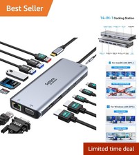 Selore USB C Docking Station Dual Monitor, 14-in-1 Laptop Docking Station picture