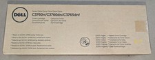 Genuine Dell KGGK4 High Yield Yellow Toner Cartridge C3760n C3760dn C3765dnf picture